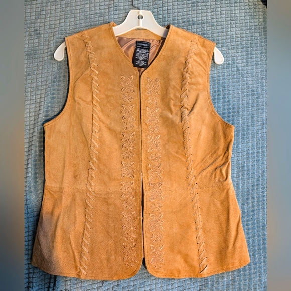 Retro Outbrook leather vest, size Medium - Picture 1 of 6